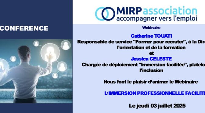 Conférence MIRP – L’immersion professionnelle facilitée